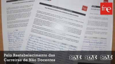 6.000 assinaturas por carreiras para trabalhadores não docentes 6.000 assinaturas por carreiras para trabalhadores não docentes