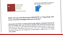 Declaração conjunta CSEE/EFEE de apoio a jovens investigadores do Ensino Superior