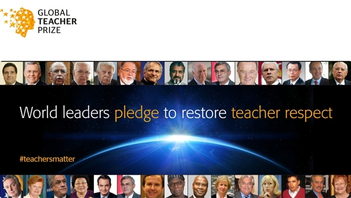 Líderes mundiais querem restabelecer o respeito pela profissão docente
