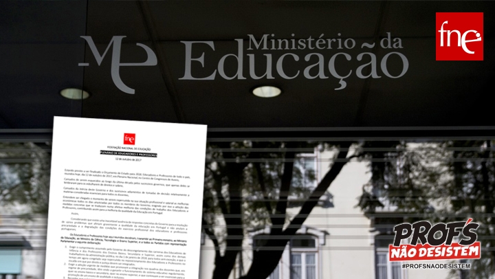 FNE entrega Resolução no Ministério da Educação e em S. Bento