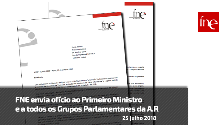 FNE envia ofício ao Primeiro Ministro  e a todos os Grupos Parlamentares da A.R