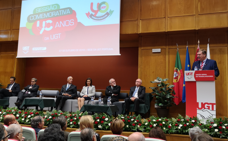 Intervenção do Secretário-geral da UGT, Carlos Silva, na Sessão Solene Comemorativa do 40º aniversário da UGT 