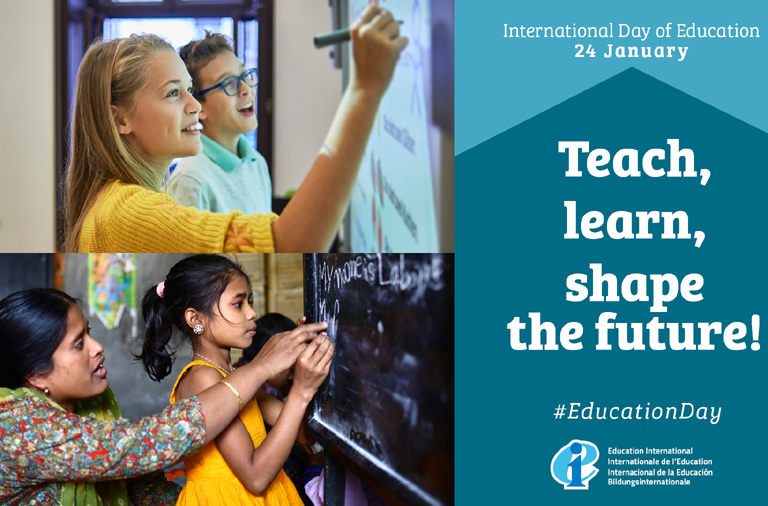 Dia Internacional da Educação: Ensinar, Aprender, Construir o Futuro