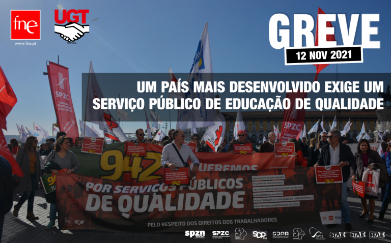FNE com pré-aviso de Greve para 12 de novembro em articulação com greve anunciada pela FESAP