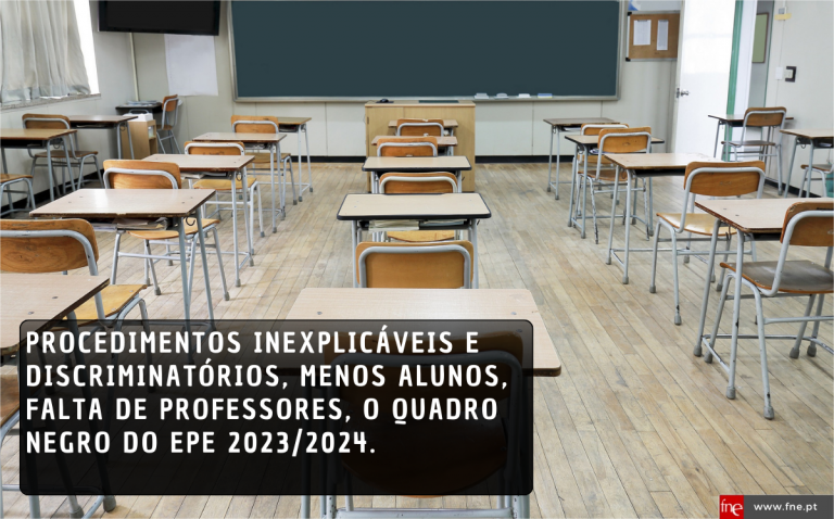 FNE/SPCL - Professores e alunos portugueses no EPE discriminados e ignorados