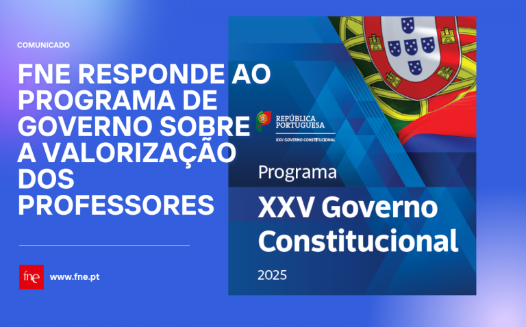 FNE responde ao Programa de Governo sobre a valorização dos professores