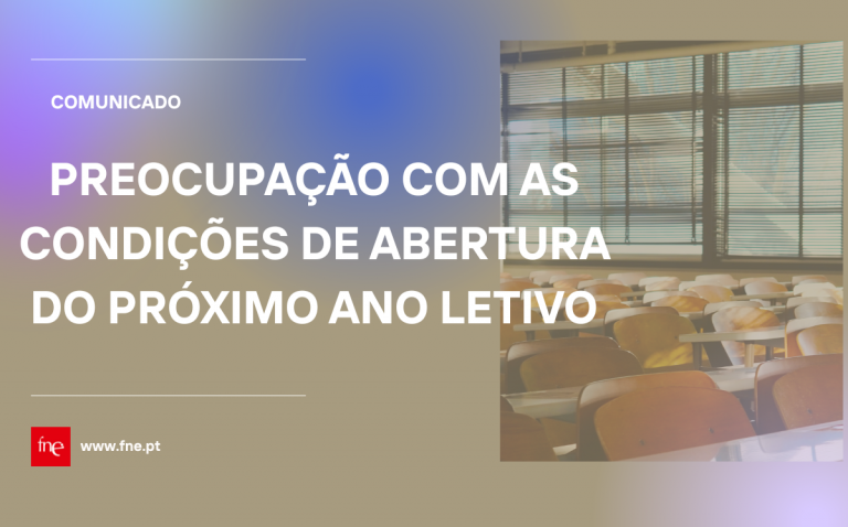 Preocupação com as condições de arranque do próximo ano letivo