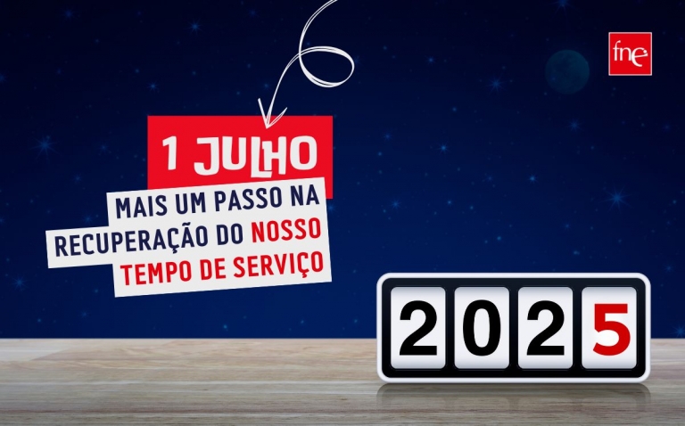 1 de julho de 2025: Mais um passo na recuperação do tempo de serviço