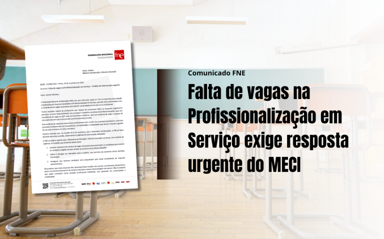 Falta de vagas na Profissionalização em Serviço exige resposta urgente do MECI
