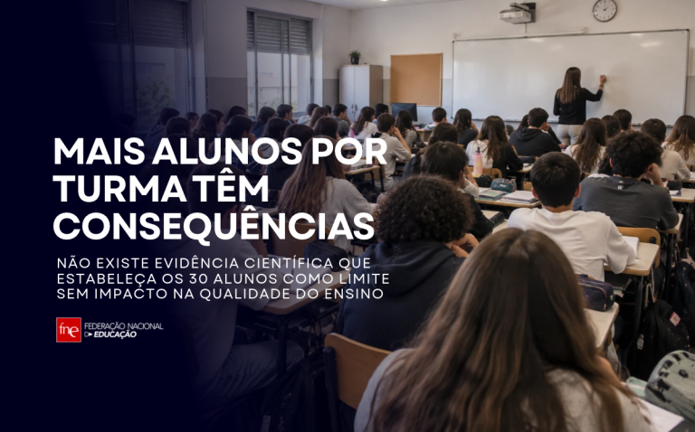 Mais alunos por turma têm consequências