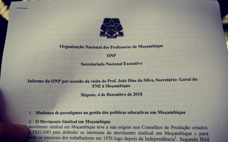 FNE e ONP reúnem em Maputo